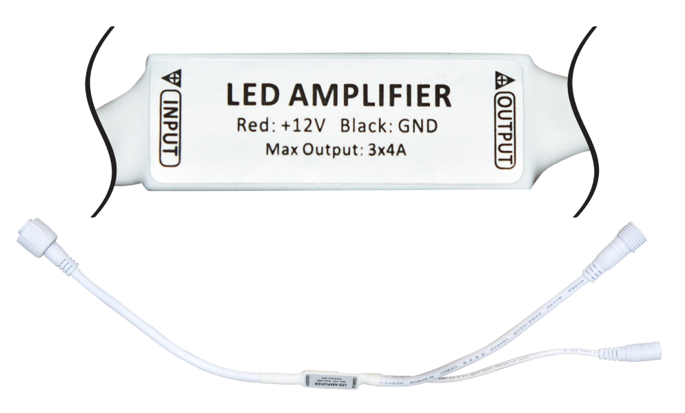 Усилитель для светодиодной ленты (мультиколор) LD52 12V 144w c разъемами  LD107